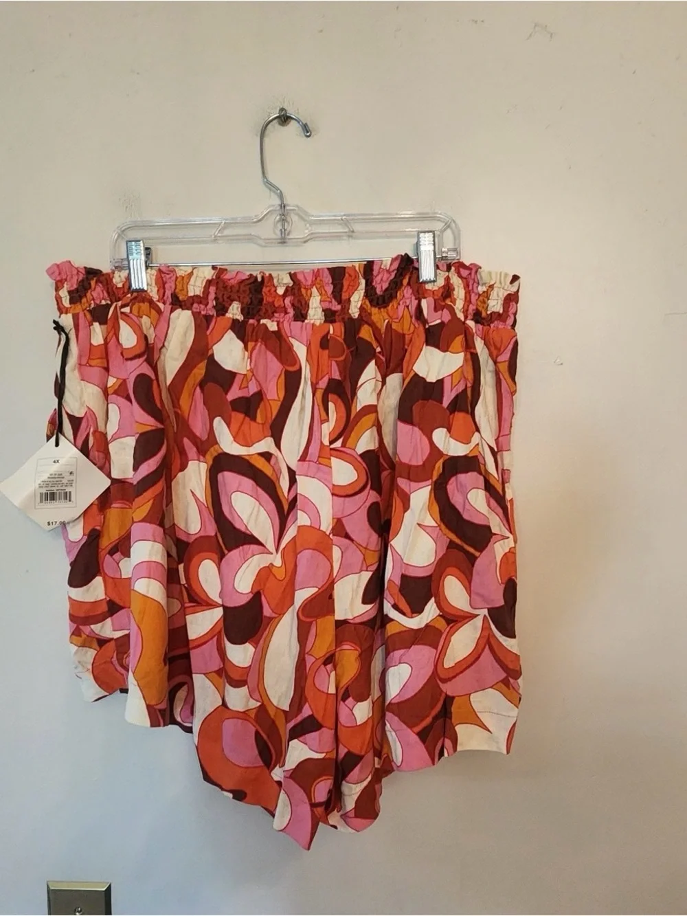 Ava & viv floral pattern beach shorts size 4xl nwt